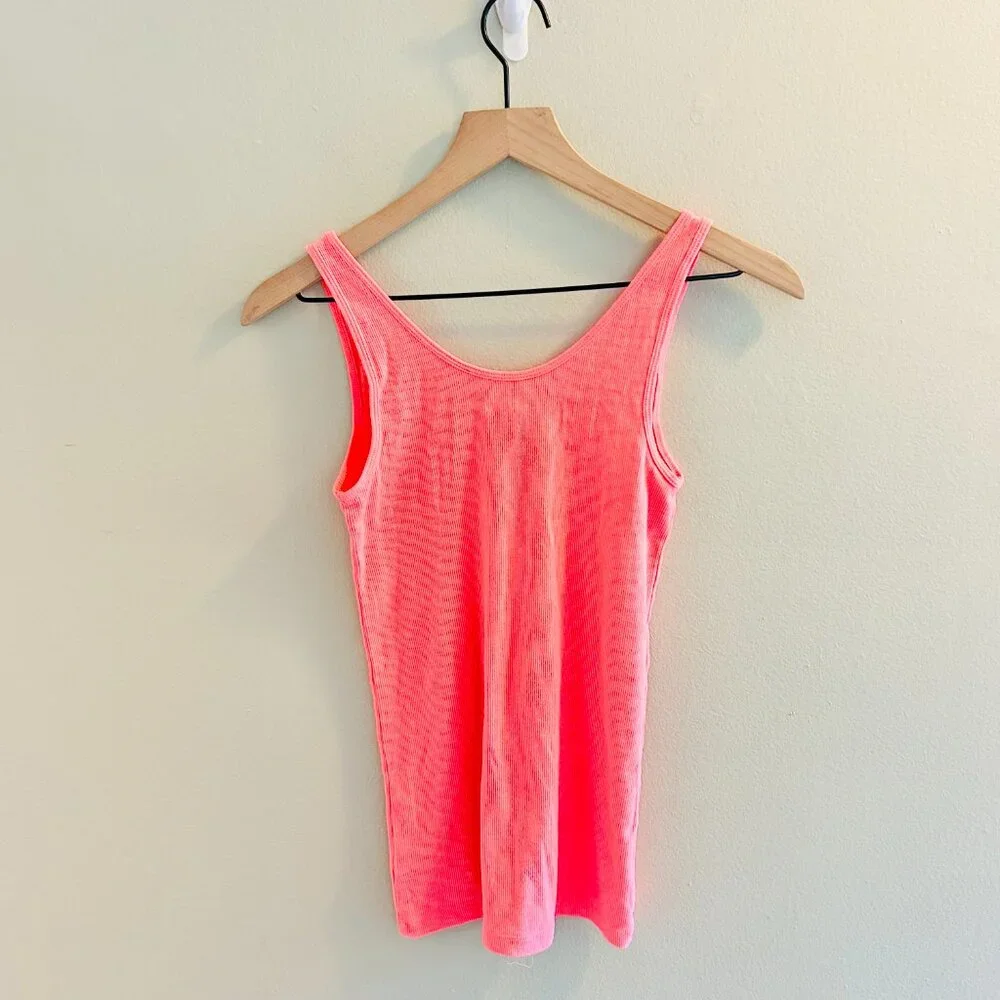 Old Navy First-Layer Rib-Knit Tank Top Bundle Womens Size Small Pink Orange - Picture 12 of 13